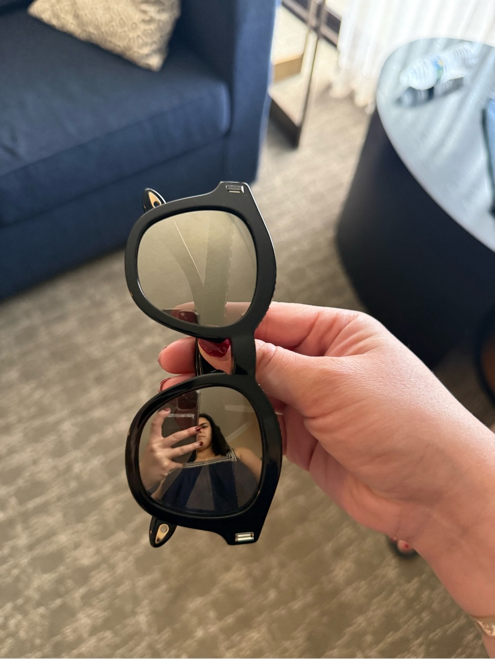 Givenchy Black Round Sunglasses